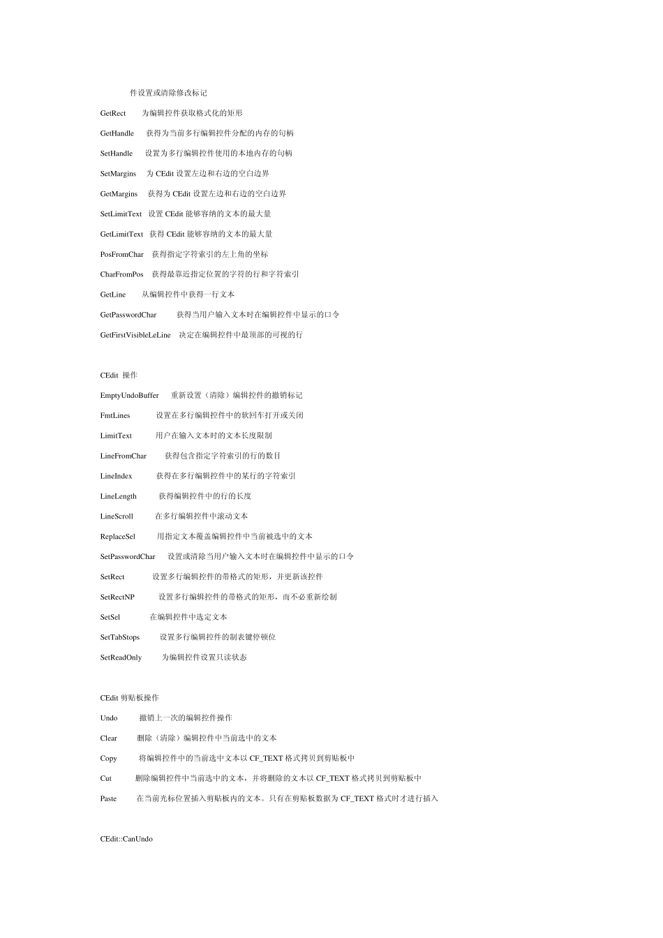 MFC中CEdit类使用方法小结_第2页
