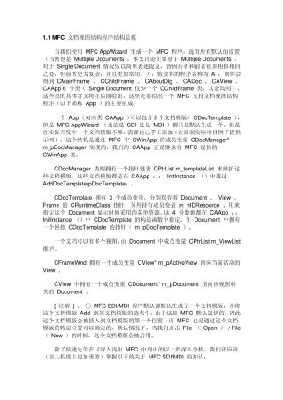 MFC文档与视图深入详解