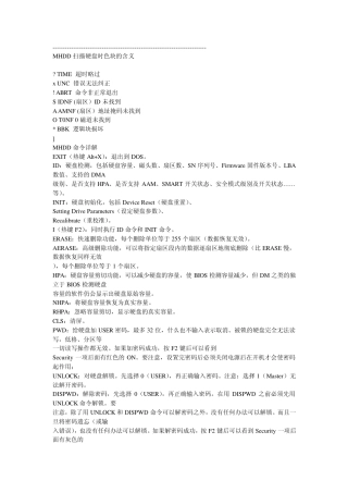 MHDD命令