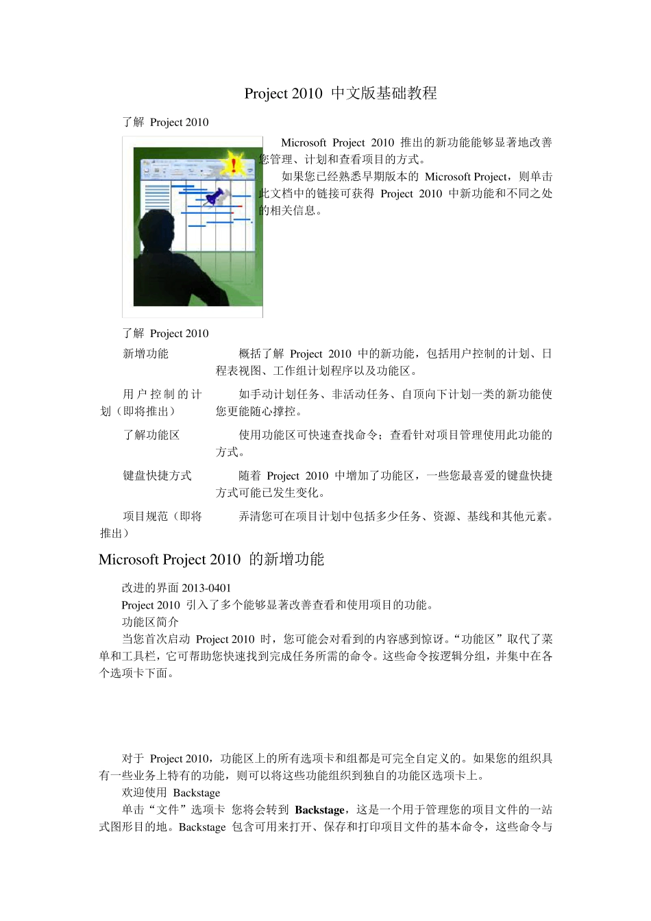 MicrosoftProject2010基础教程(适合新手)_第1页