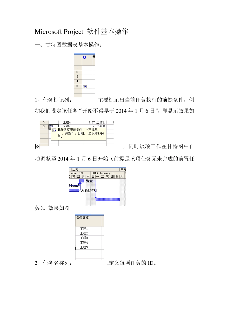 MicrosoftProject软件基本操作_第1页