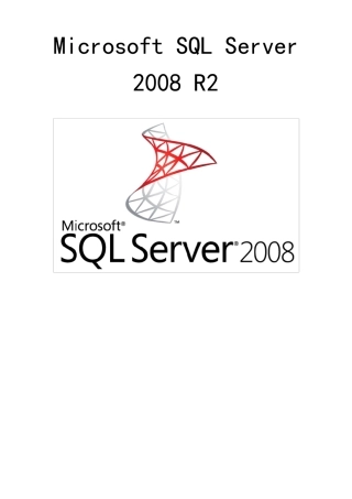 MicrosoftSQLServer2008R2基础教程
