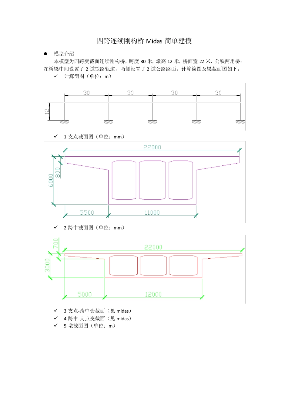 Midascivil有限元简单建模桥梁_第1页