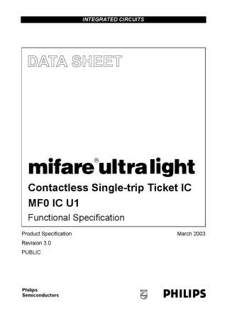MifareultralightIC卡说明