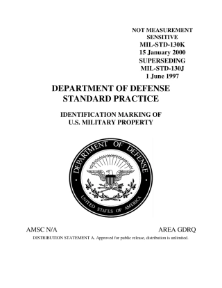 MILSTD130K15Jan2000