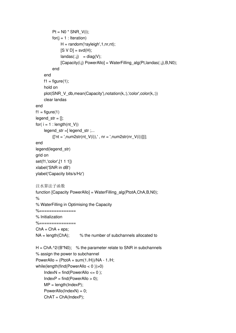 MIMO功率分配算法,注水原理_第3页