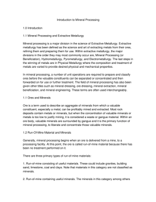 MineralProcessing
