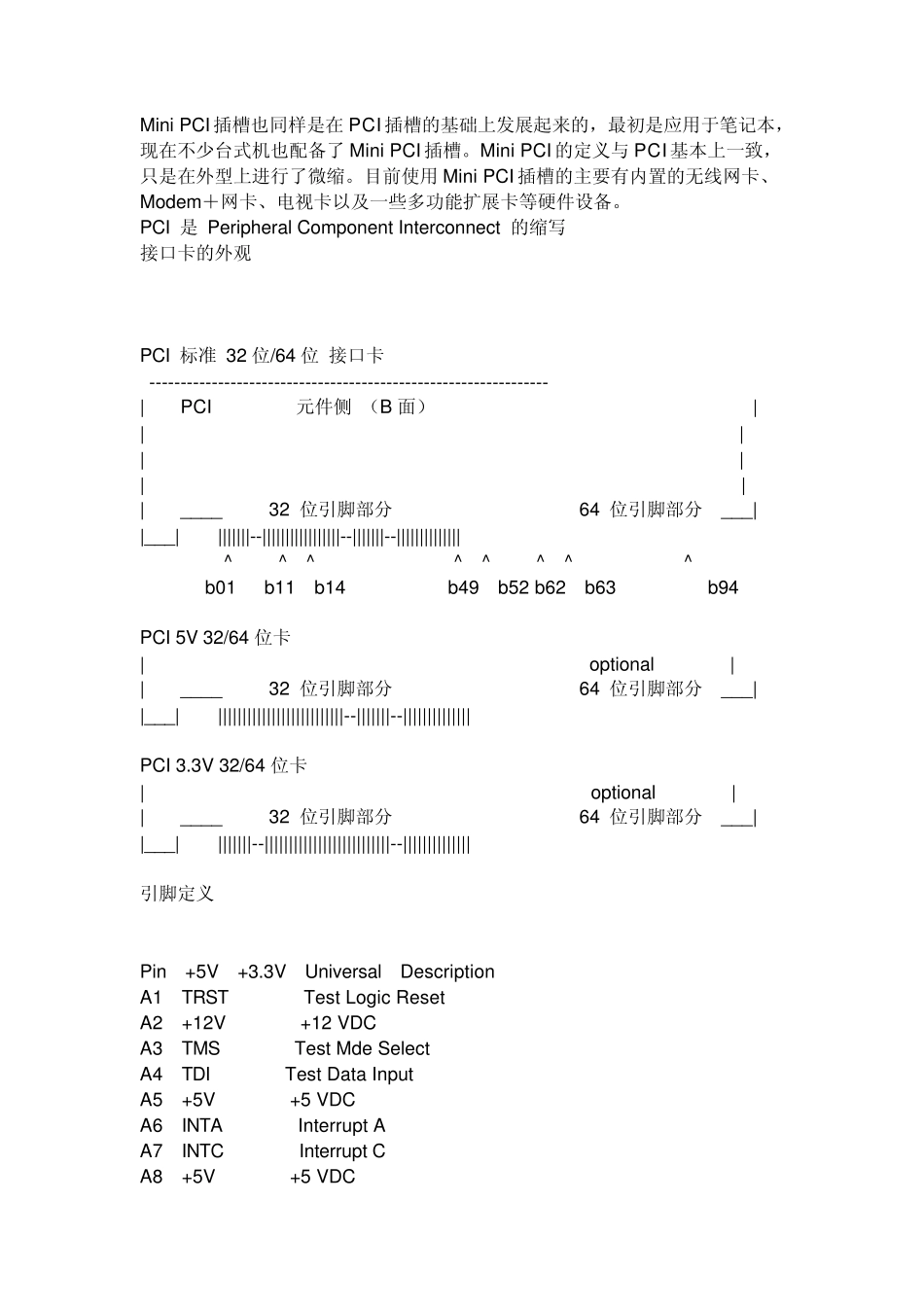minipcie针脚定义_第1页