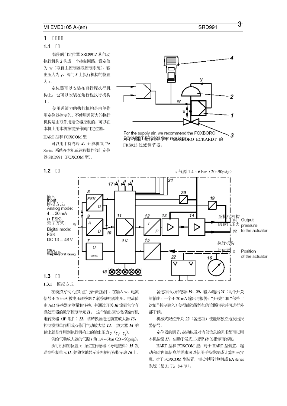 MI_EVE01_SRD991__智能阀门定位器中文说明书_第3页