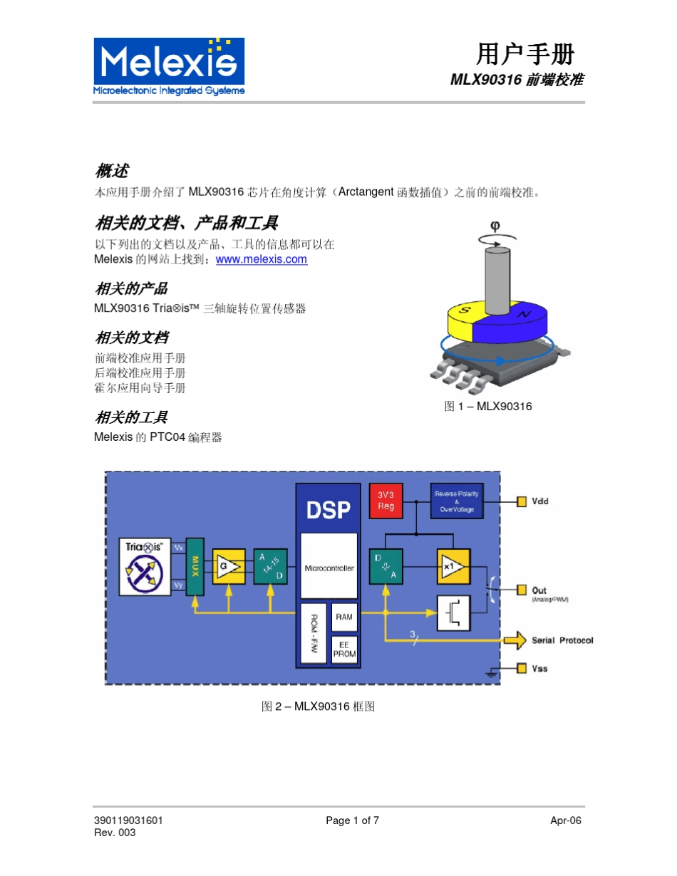 MLX90316CN前端校准_第1页