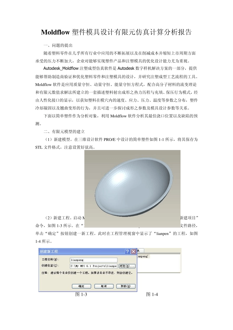 moldflow分析报告_第1页