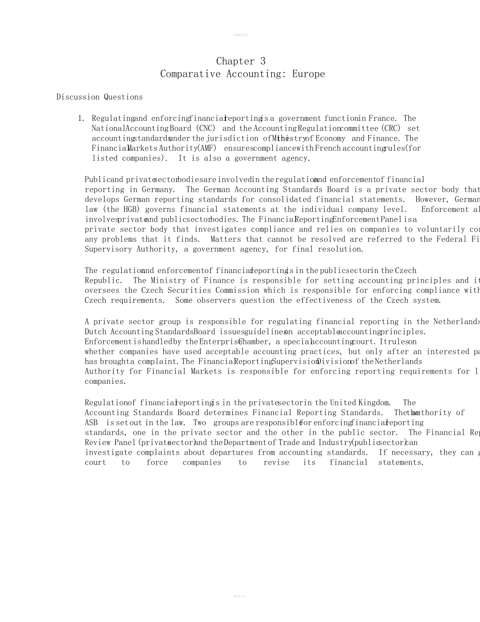 国际会计第七版课后答案(第三章)_第1页