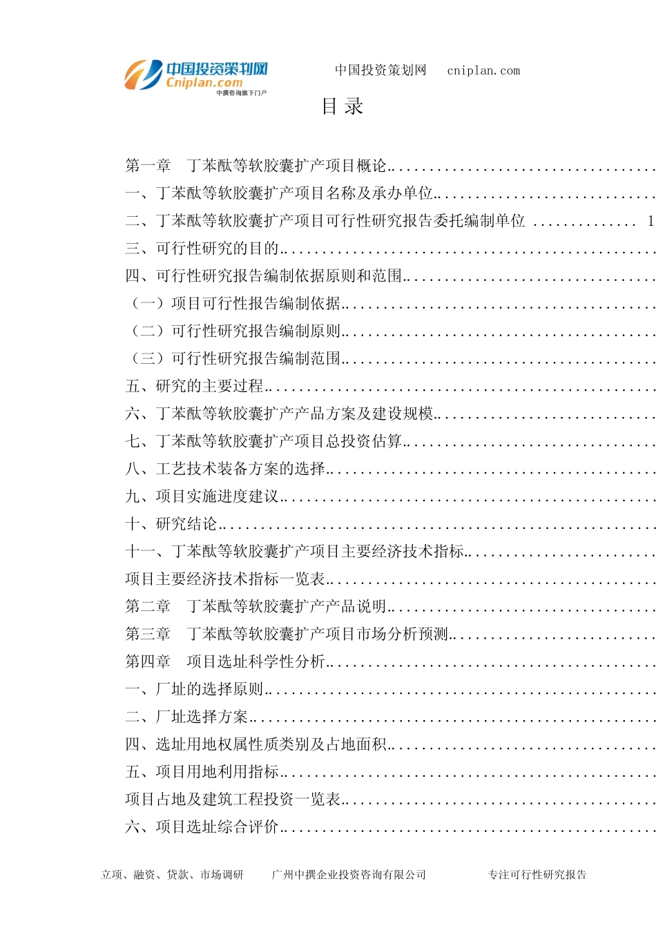 丁苯酞等软胶囊扩产投资建设项目可行性研究报告-广州中撰咨询_第2页