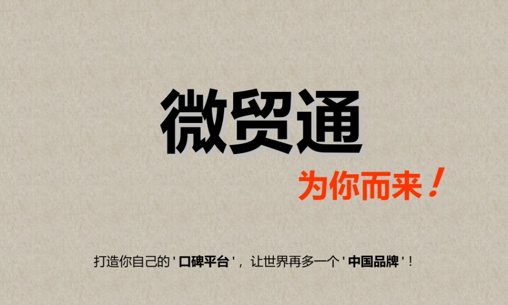 微贸通2014-服务详情