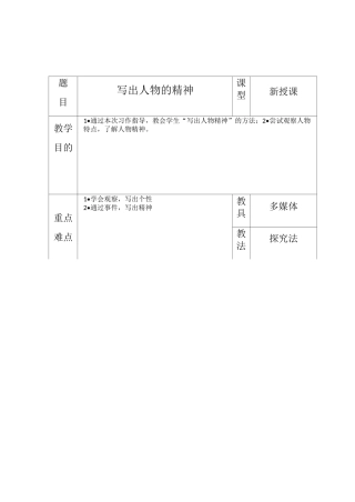写出人物的精神(1)