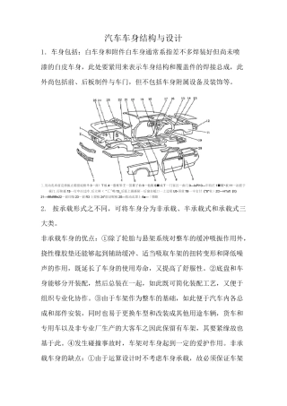 汽车车身结构与设计