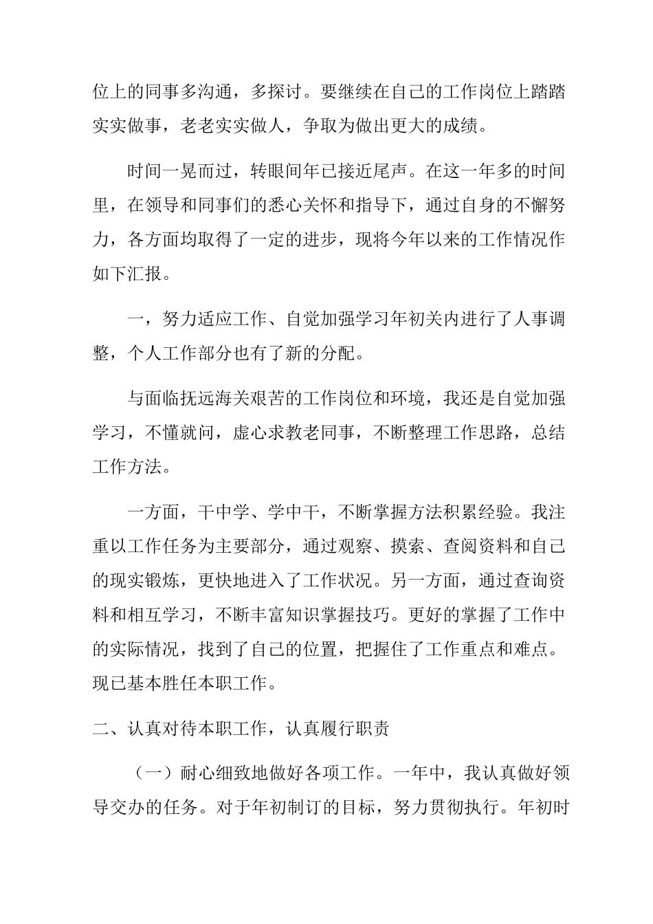 海关个人工作总结_第3页