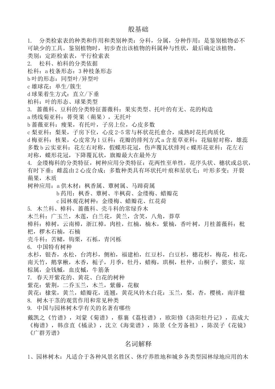 园林树木学重点整理_第1页