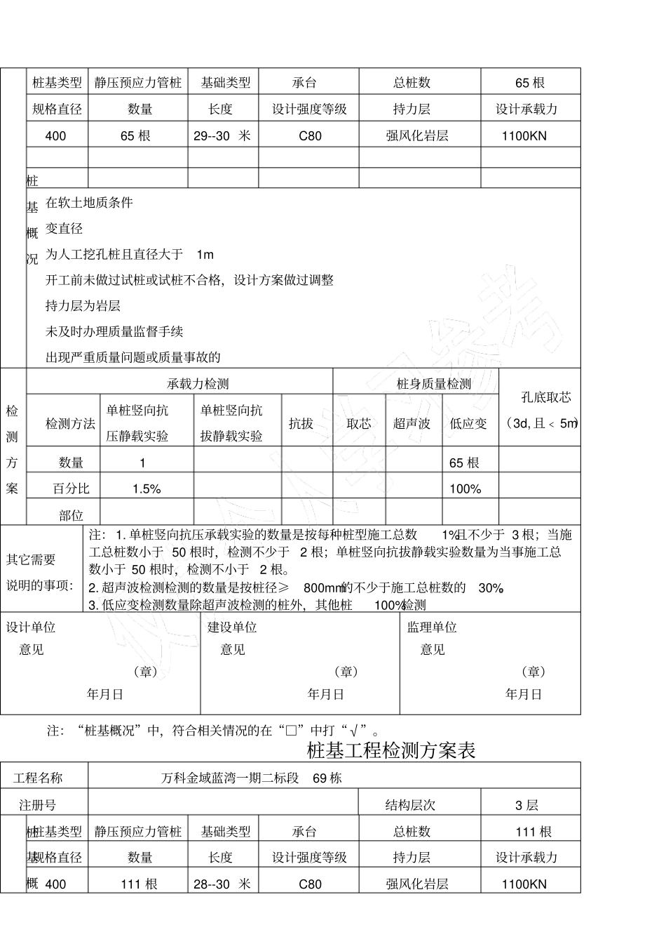 桩基工程检测方案表_第2页