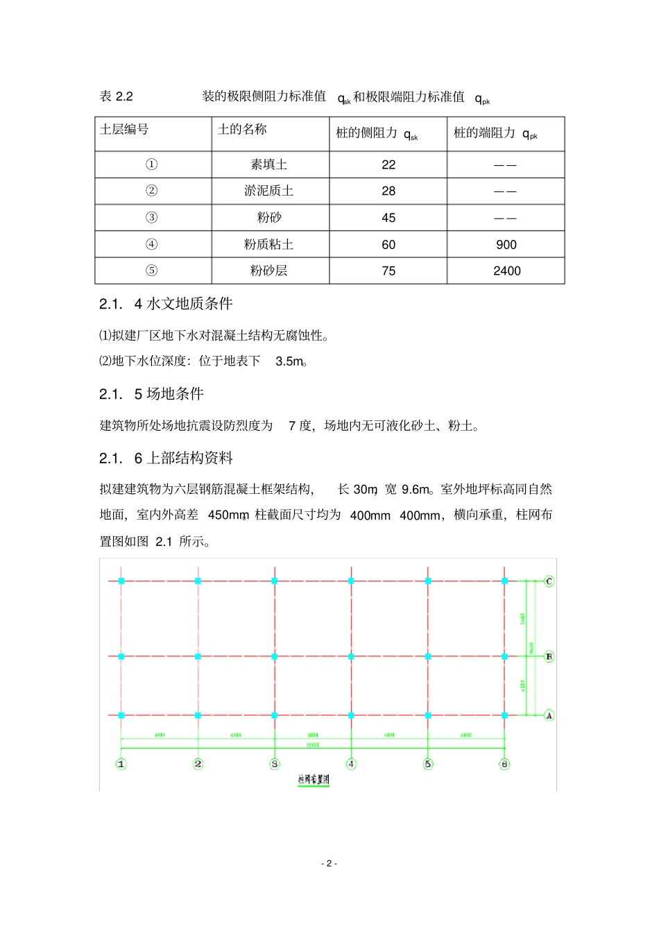 桩基础课程设计山东建筑大学_第2页