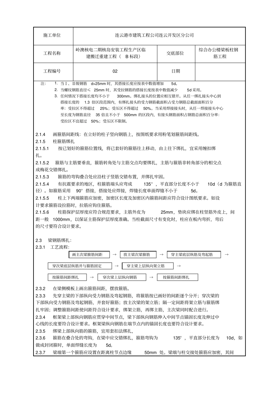 梁板柱钢筋技术交底_第2页