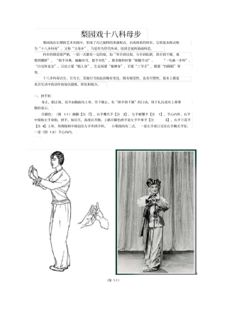 梨园戏十八步科母讲解