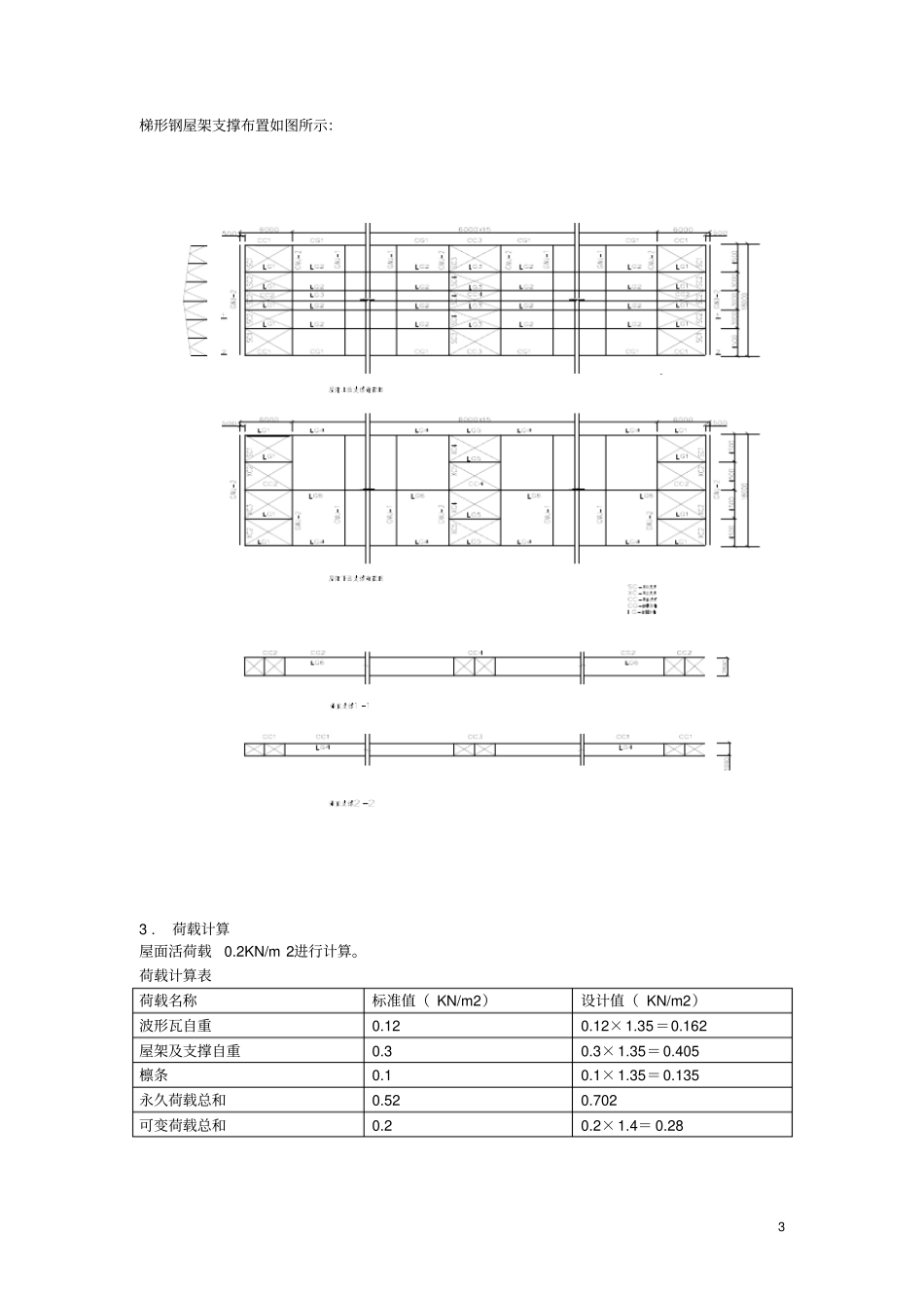 梯形钢屋架课程设计反正面汇总_第3页