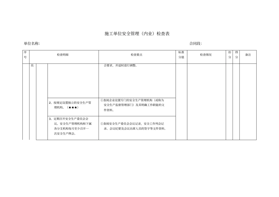 检查表安全内业资料_第3页