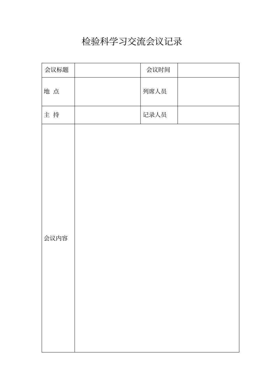 检验科会议记录_第1页