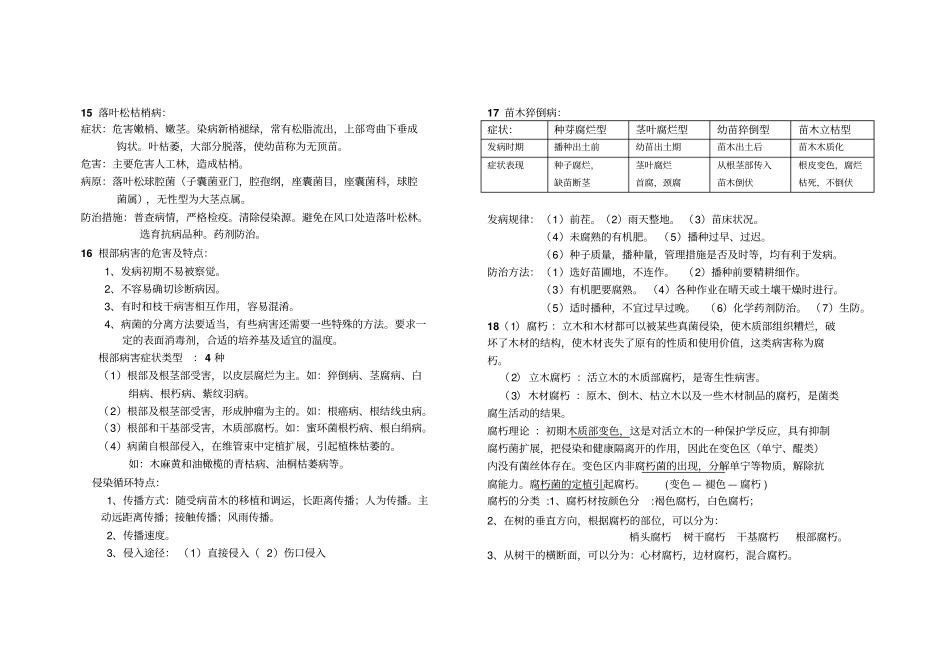 森林病理学-期末考试复习资料_第3页