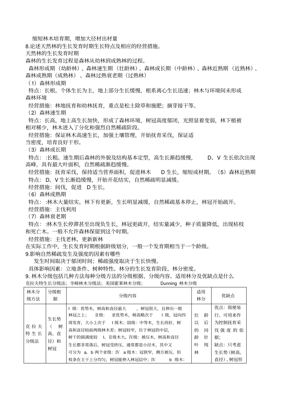 森林经营学复习题_第2页