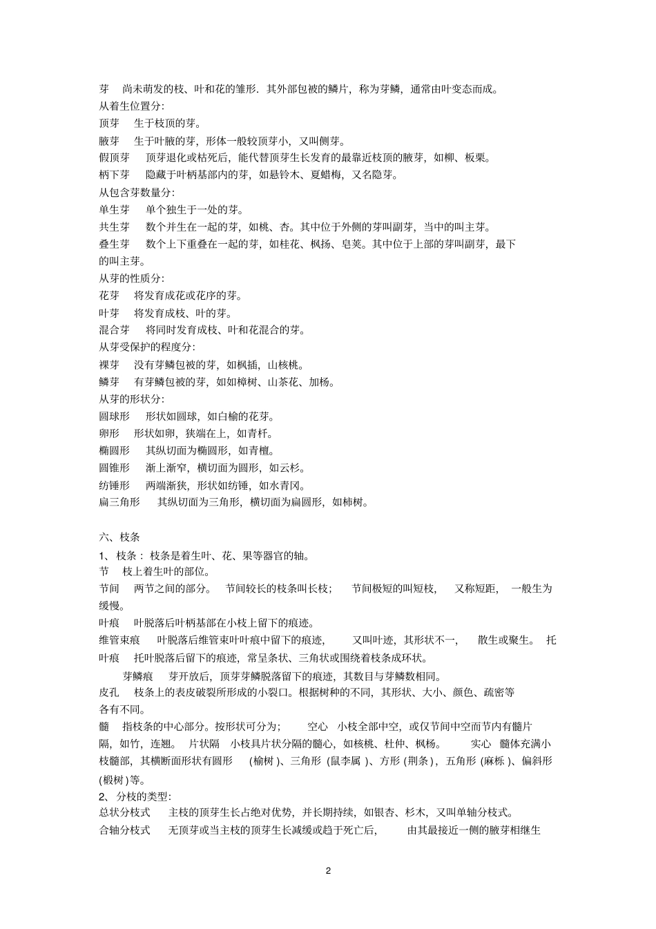 植物形态性状术语分析_第2页