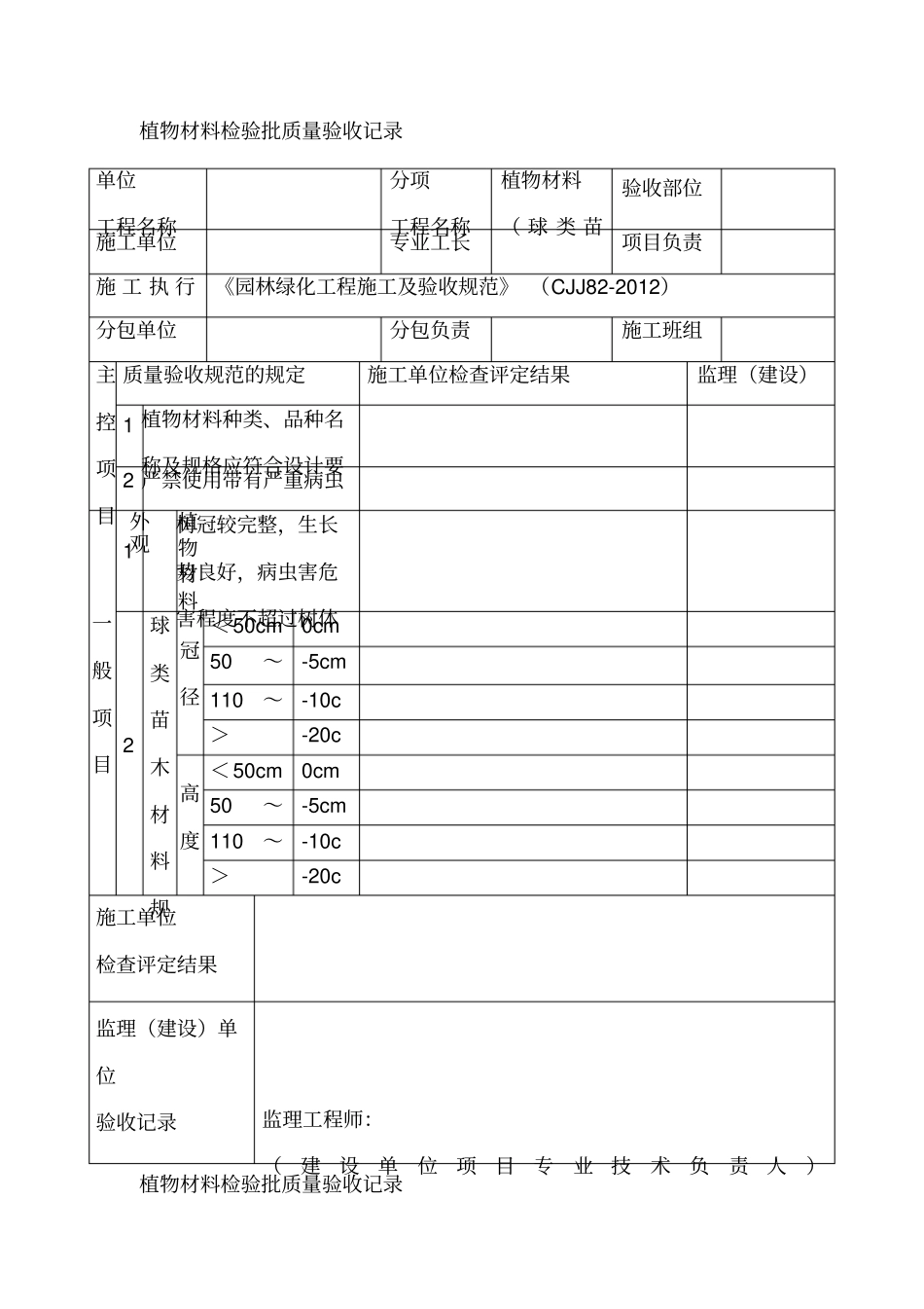 植物材料检验批质量验收记录_第3页
