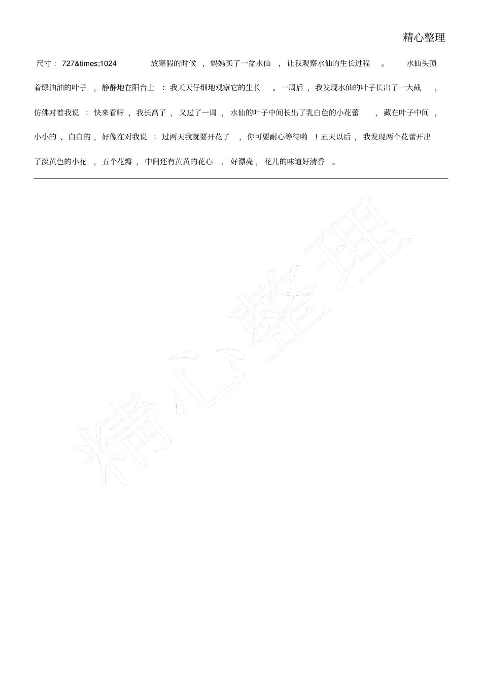 植物的生长过程手抄报_第1页