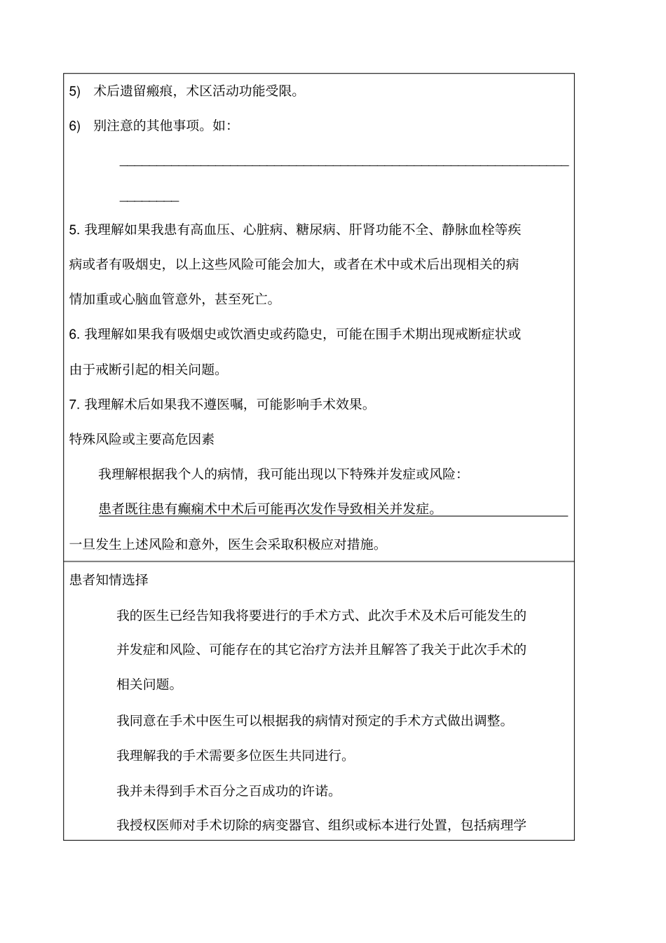 植皮手术同意书_第2页