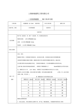 植筋技术交底新编