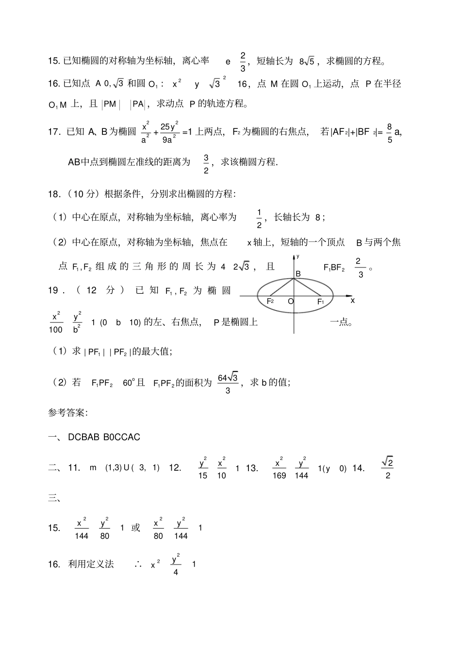 椭圆及其标准方程_第3页