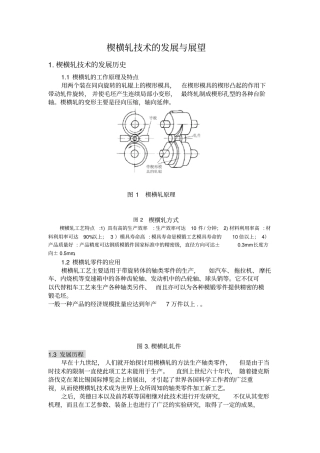 楔横轧技术的发展与展望