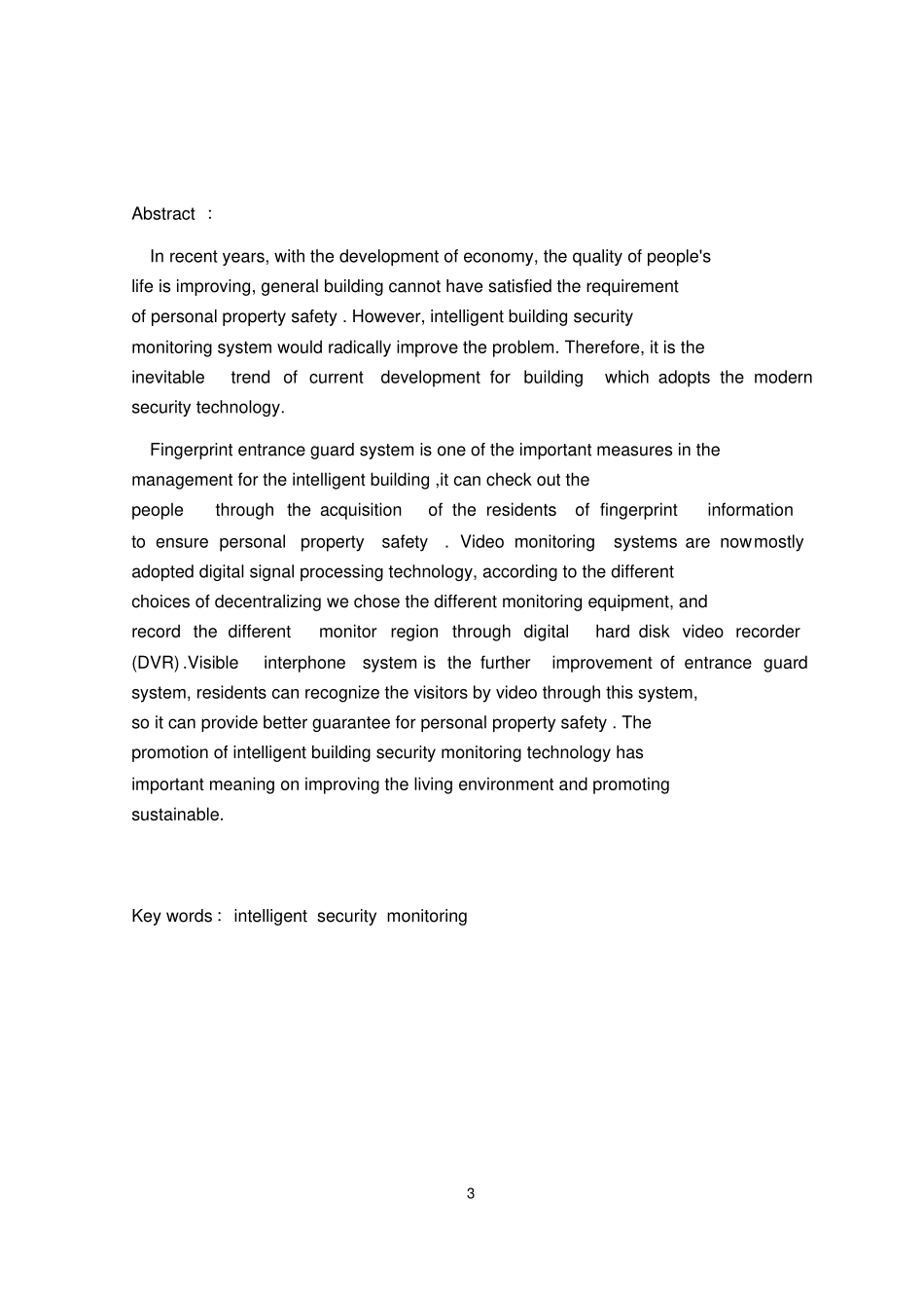 楼宇智能监控论文_第3页