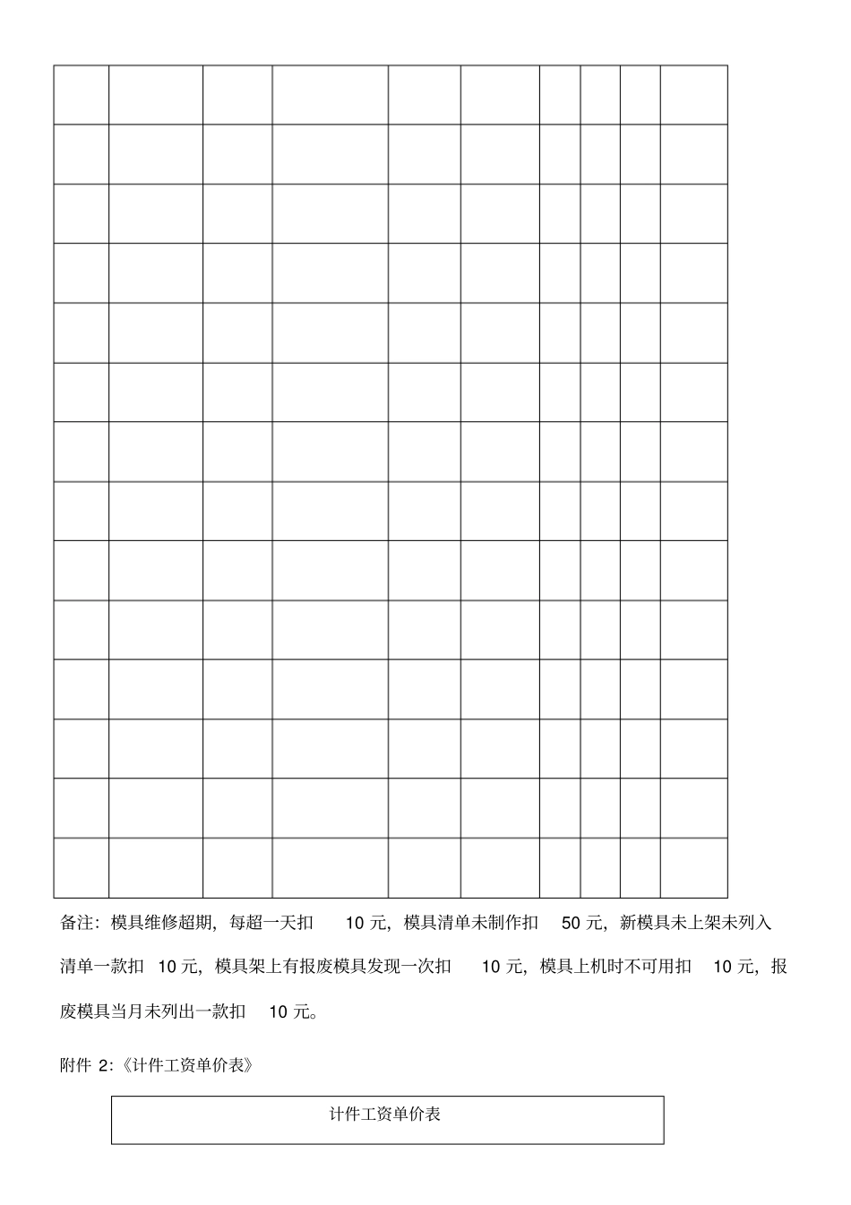 模具维修考核工资方案_第3页