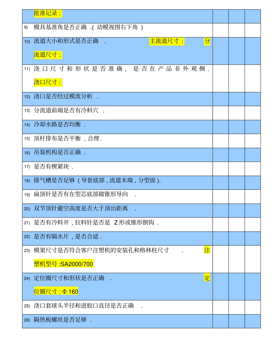 模具设计评审表-样表_第2页