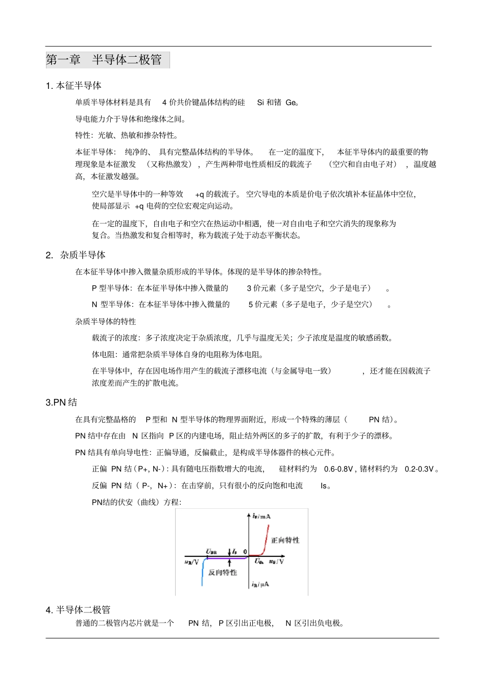模拟电子技术基础_知识点总结分析_第1页