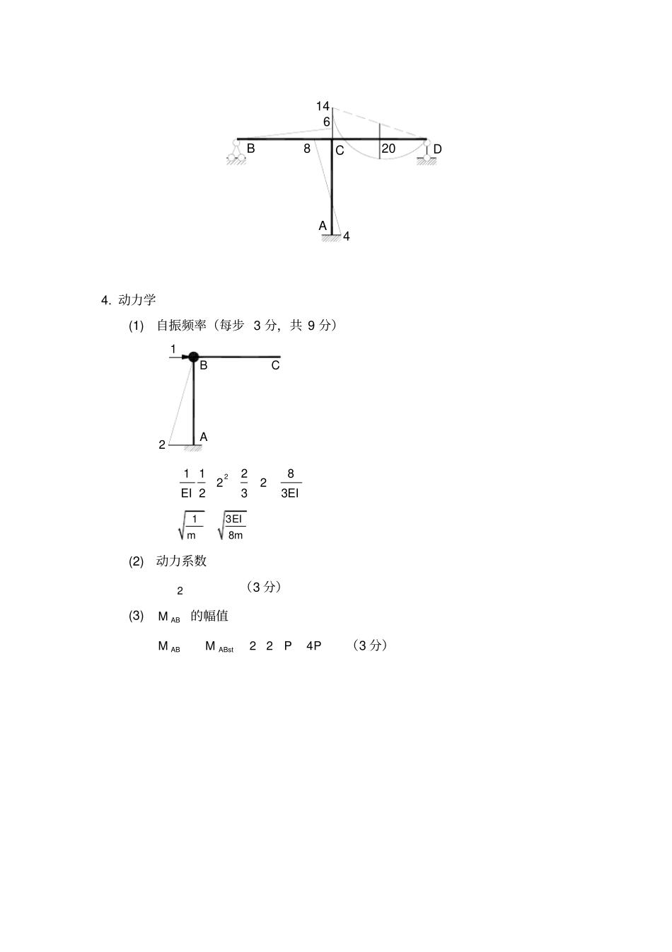模拟题结构力学-答案3_第3页