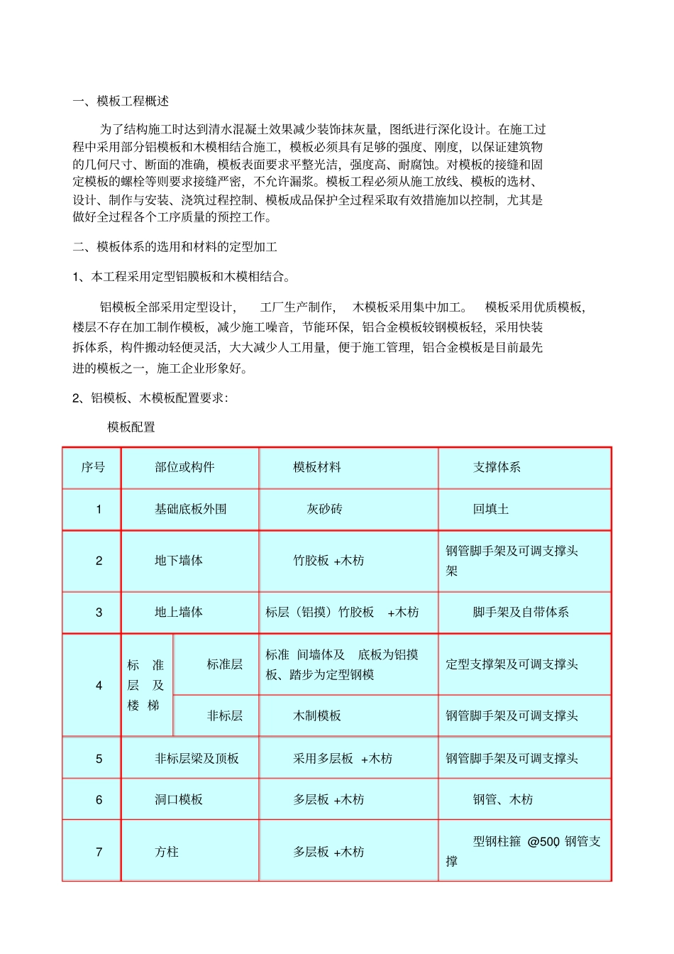 模板工程施工方案52347_第2页
