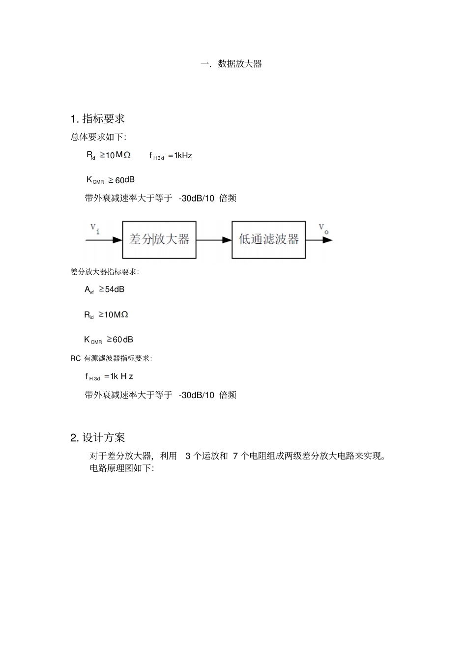 模电课程设计报告资料_第3页