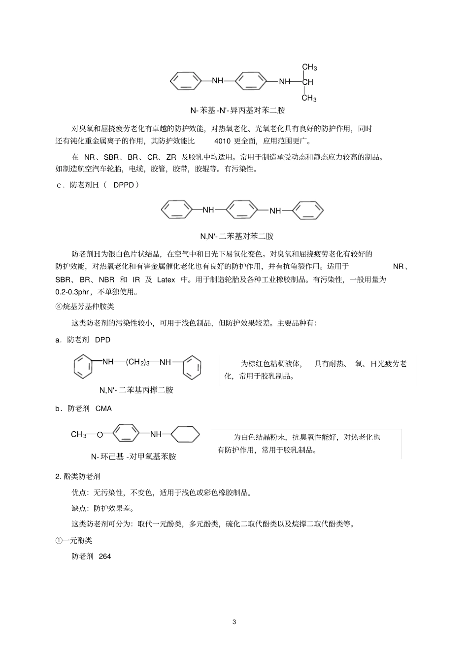 橡胶常用防老剂及选用原则_第3页