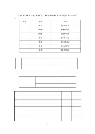 橡胶止水及铜止水焊接工艺试验方案