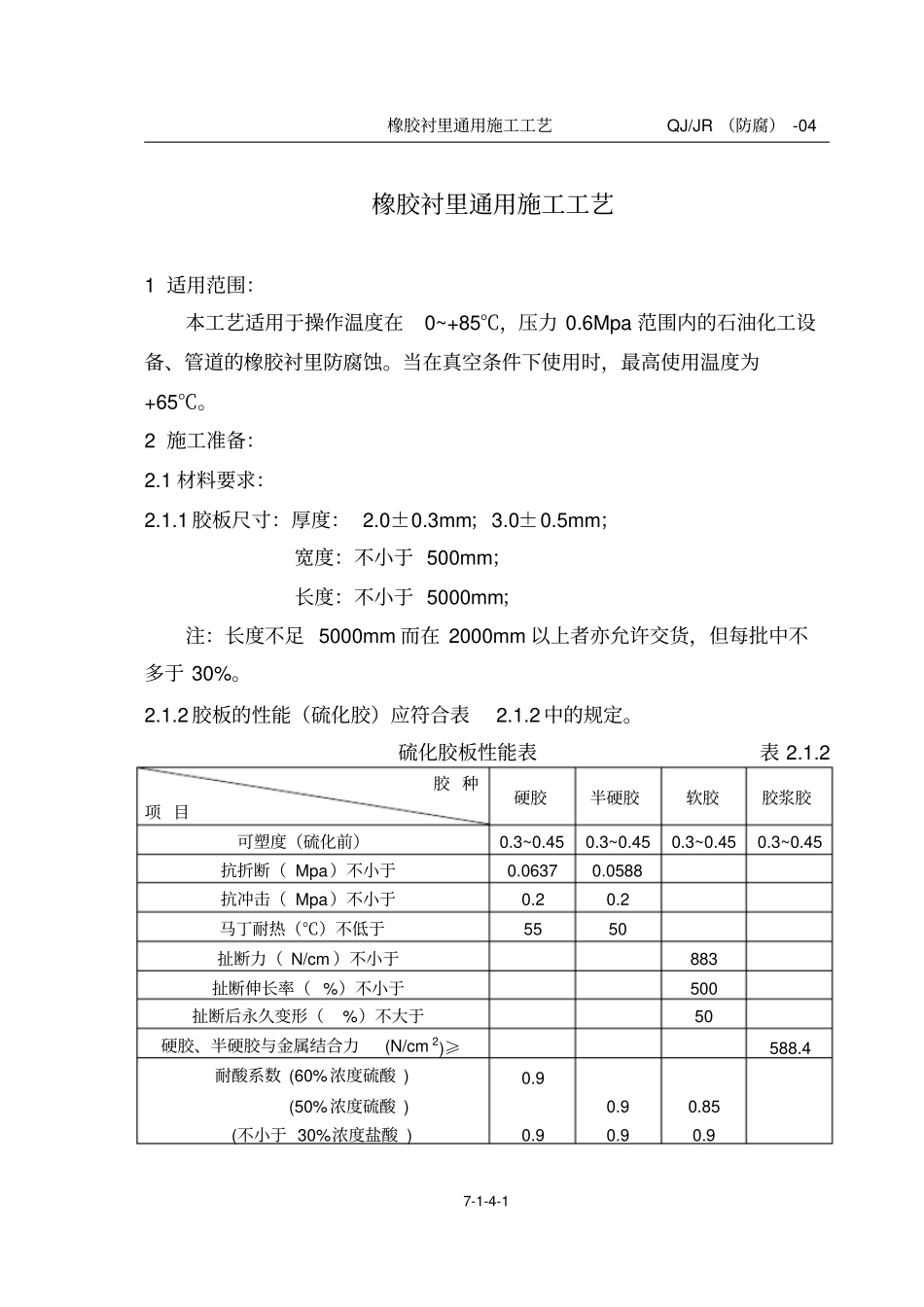 橡胶衬里施工工艺_第2页