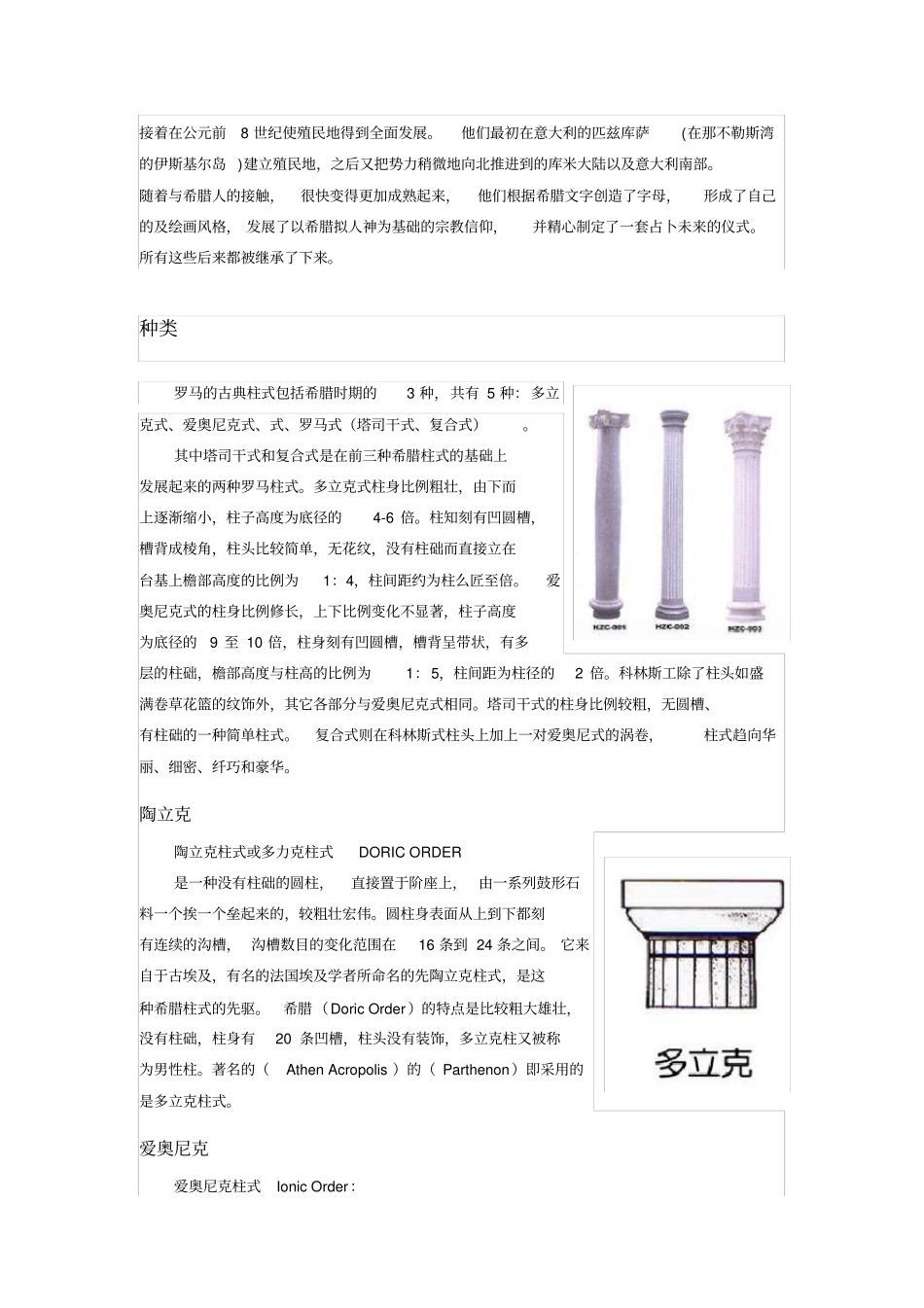 欧洲各种柱式_第2页