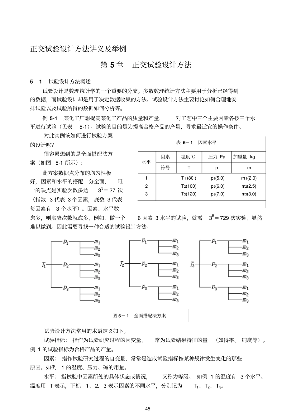 正交试验设计方法讲义及举例_第1页